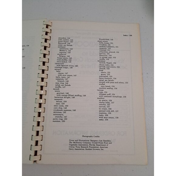 Salads Vegetables Cookbook Revised Favorite Recipes Of Home Economics Teachers - Picture 6 of 6